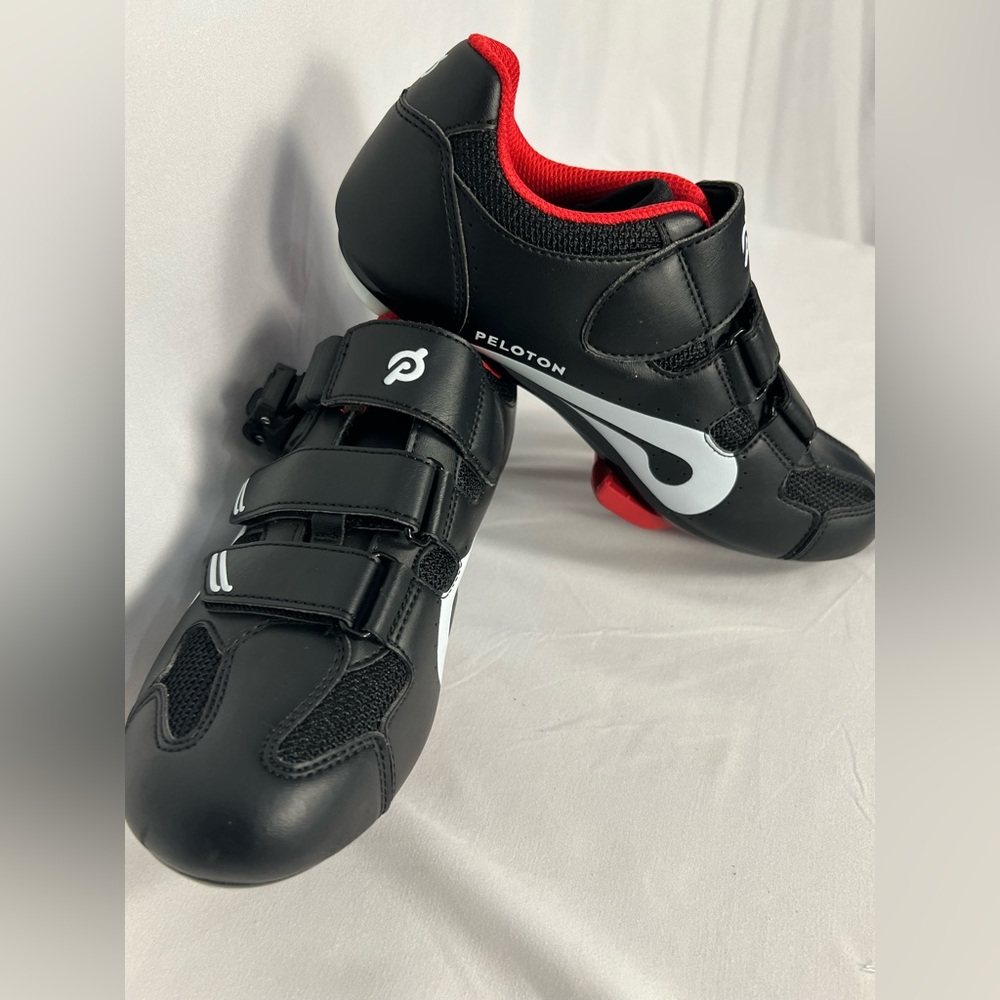 Peloton Black, White & Red Indoor Cycling Shoes EU 38